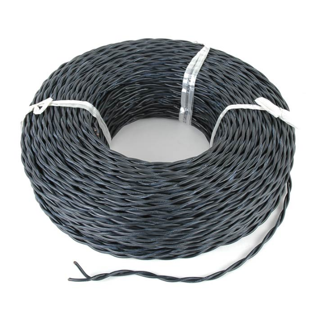 Black Twisted Wire 16 Gauge 500 Feet