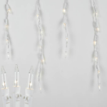 Pro-Line Icicle Lights White Wire Medium Drops