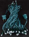 Blue LED Mini Christmas Lights 50 Bulb