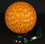 Amber/Orange 150 Light Starlight Sphere 10"