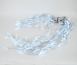 Pure White LED Icicle Lights on White Wire 150 Bulbs