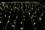 LED Curtain Twinkle Lights 35 LED Warm White Non-Connectable White Wire