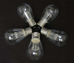 Pure White S14 LED Medium Base e26 Bulbs w/ 9 LEDs - 25pk