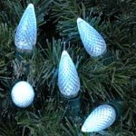 Twinkle Pure White C9 LED Replacement Bulbs 25 Pack