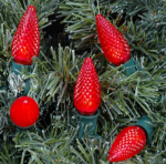 Twinkle Red C9 LED Replacement Bulbs 25 Pack