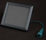 Pure White LED Solar Powered Lights 50 Light String White Wire
