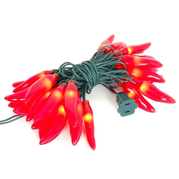 Red Chili Pepper String lights 35 Count 