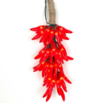 Red Chili Pepper Cluster Ristras 50 light