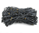330' Black Commercial Grade Stringer on Candelabra (e12) Base Sockets