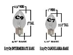 25' White Commercial Grade Stringer 25 Candelabra (e12) Base Sockets