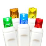 20 LED Battery Operated Lights Multi White Wire