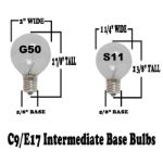 25 Pack of Assorted S11 10 Watt Bulbs Intermidate Base e17