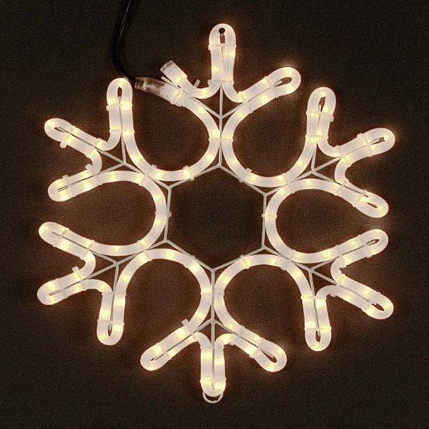 15" Incandescent Rope Light Snowflake