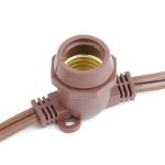 100' Brown Commercial Grade Stringer 80 Intermediate (e17) Base Sockets