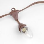 100' Suspended Brown Commercial Grade Stringer 80 Intermediate (e17) Base Sockets