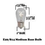 Blue S14 LED Medium Base e26 Bulbs w/ 9 LEDs - 5pk