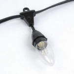 5 Pack Pink Smooth Glass C9 LED Bulbs