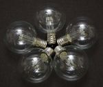 Pure White LED G50 Globe Bulbs - 5pk