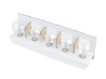 5 Pack Multi Colored LED G50 Globe Bulbs