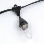 5 Pack Yellow Smooth Glass C9 LED Bulbs