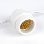 25 LED S14 Warm White Commercial Grade Light String Set on 37.5' of White Wire 