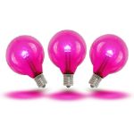 Pink - G40 - Glass LED Replacement Bulbs - 25 Pack