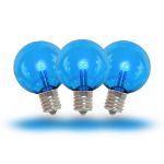 Blue - G30 Glass LED Replacement Bulbs - 25 Pack