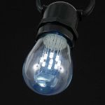 Pure White S14 LED Medium Base e26 Bulbs w/ 9 LEDs - 5pk