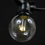 Warm White LED G50 Globe Bulbs - 5pk