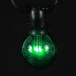 Green LED G50 Globe Bulbs - 5pk