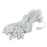 C7 200' Stringer 24" Spacing, 100 Sockets - White Wire