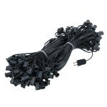 C7 200' Stringer 24" Spacing, 100 Sockets - Black Wire