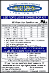 Pink LED Custom Rope Light Kit 1/2" 2 Wire 120v