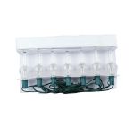 Traditional Clear Bubble Light Set with Silver Glitter