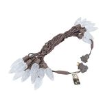 25 Warm White LED C9 Pre-Lamped String Lights Brown Wire
