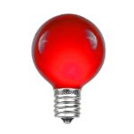 Red Satin G50 7 Watt Replacement Bulbs 25 Pack