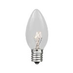 Clear Transparent C9 7 Watt Replacement Bulbs 25 Pack