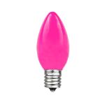 Pink Ceramic Opaque C9 7 Watt Bulbs 25 Pack