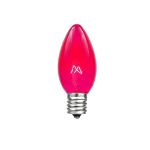 Pink Transparent C7 5 Watt Bulbs