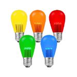 Multi S14 LED Medium Base e26 Bulbs w/ 9 LEDs - 25pk