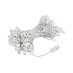 C7 100' String on White Wire, 100 Sockets