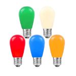 25 Pack of Ceramic Assorted S14 11 Watt Bulbs Meduim Base e26