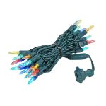 35 Light Traditional T5 Multi LED Mini Lights Green Wire