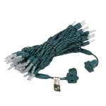 70 Light Traditional T5 Warm White LED Mini Lights Green Wire