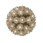 Silver 50 Light Mini Starlight Sphere 6"