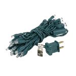 35 Light Non Connectable Pure White LED Mini Lights Green Wire