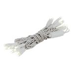 20 Light Non Connectable Warm White LED Mini Lights White Wire