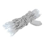 35 Light Non Connectable Pure White LED Mini Lights White Wire