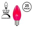 Pink Transparent C7 5 Watt Bulbs