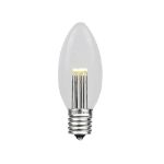 5 Pack Warm White Smooth Glass C9 LED Bulbs